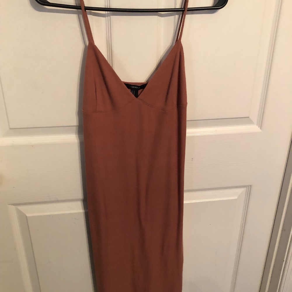 Pink Forever 21 Midi Dress
